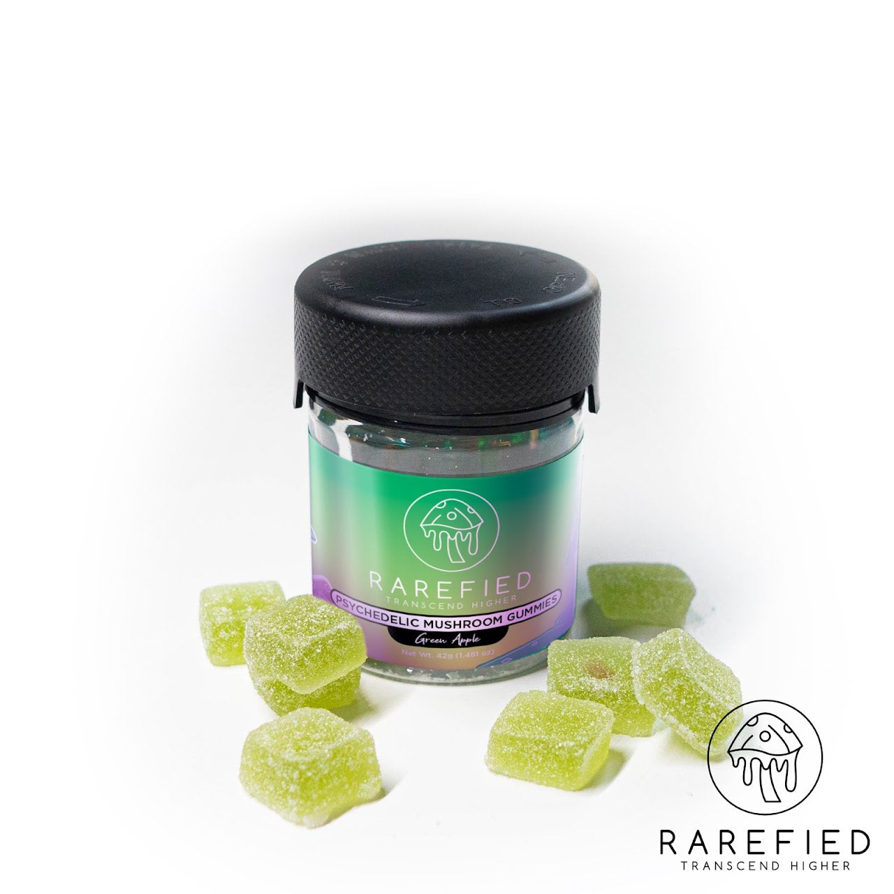 RAREFIED Mushroom Gummy GREEN APPLE