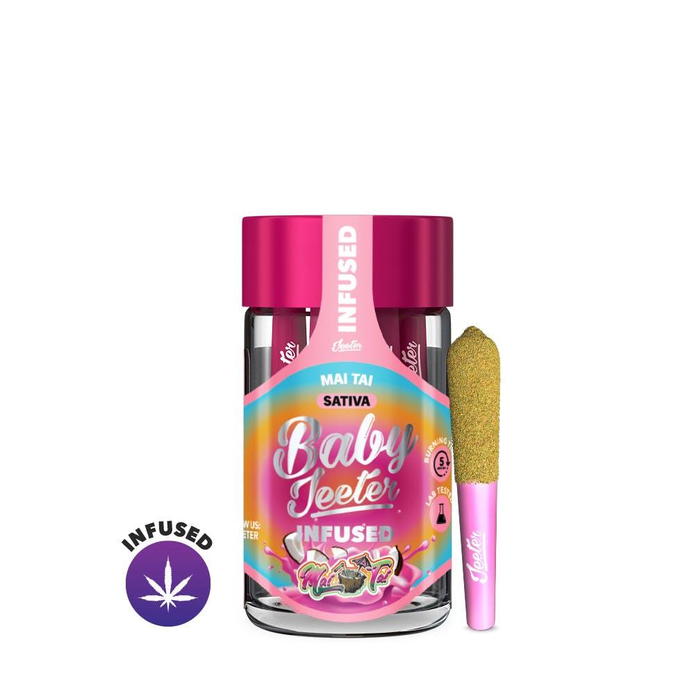 Baby Jeeter Infused 5pk .5g Prerolls MAI TAI - ID Delivery Service