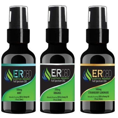 ER CBD 500mg Tincture Spray STRAWBERRY LEMONADE - ID Delivery Service