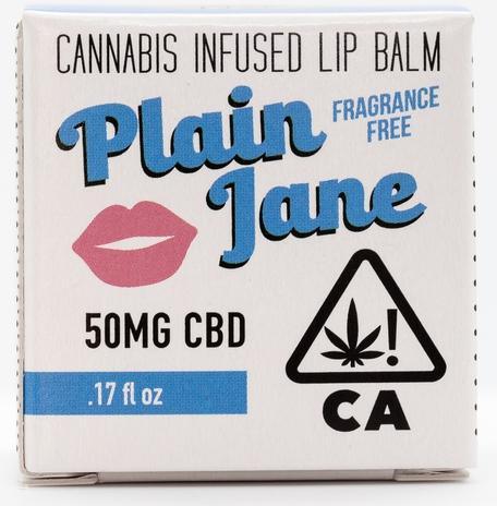 High Gorgeous Plain Jane CBD Lip Balm 50mg - ID Delivery Service