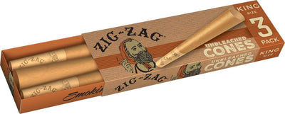 Zig Zag Unbleached Cones King Size 3 Pack - {{ID Delivery Services }}